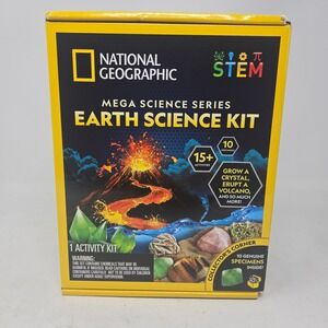 National Geographic Earth Science Kit Mega Science Series 15+ STEM Activities